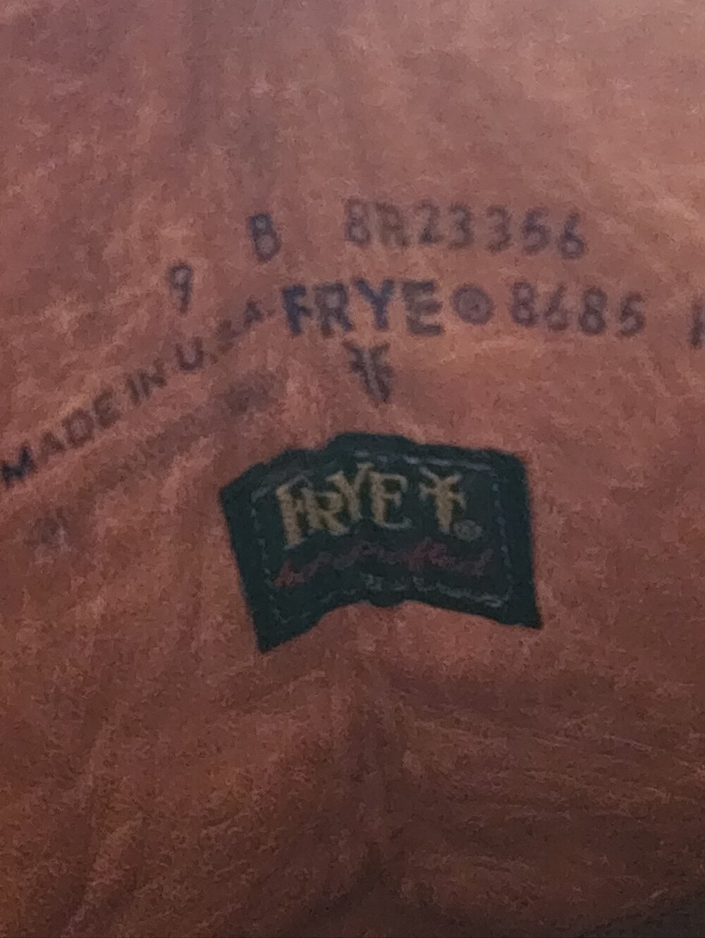 Frye Black Label Campus Boots – Vtg 70's – Women’s 9 B – Cognac Tan Leather – - Picture 15 of 16